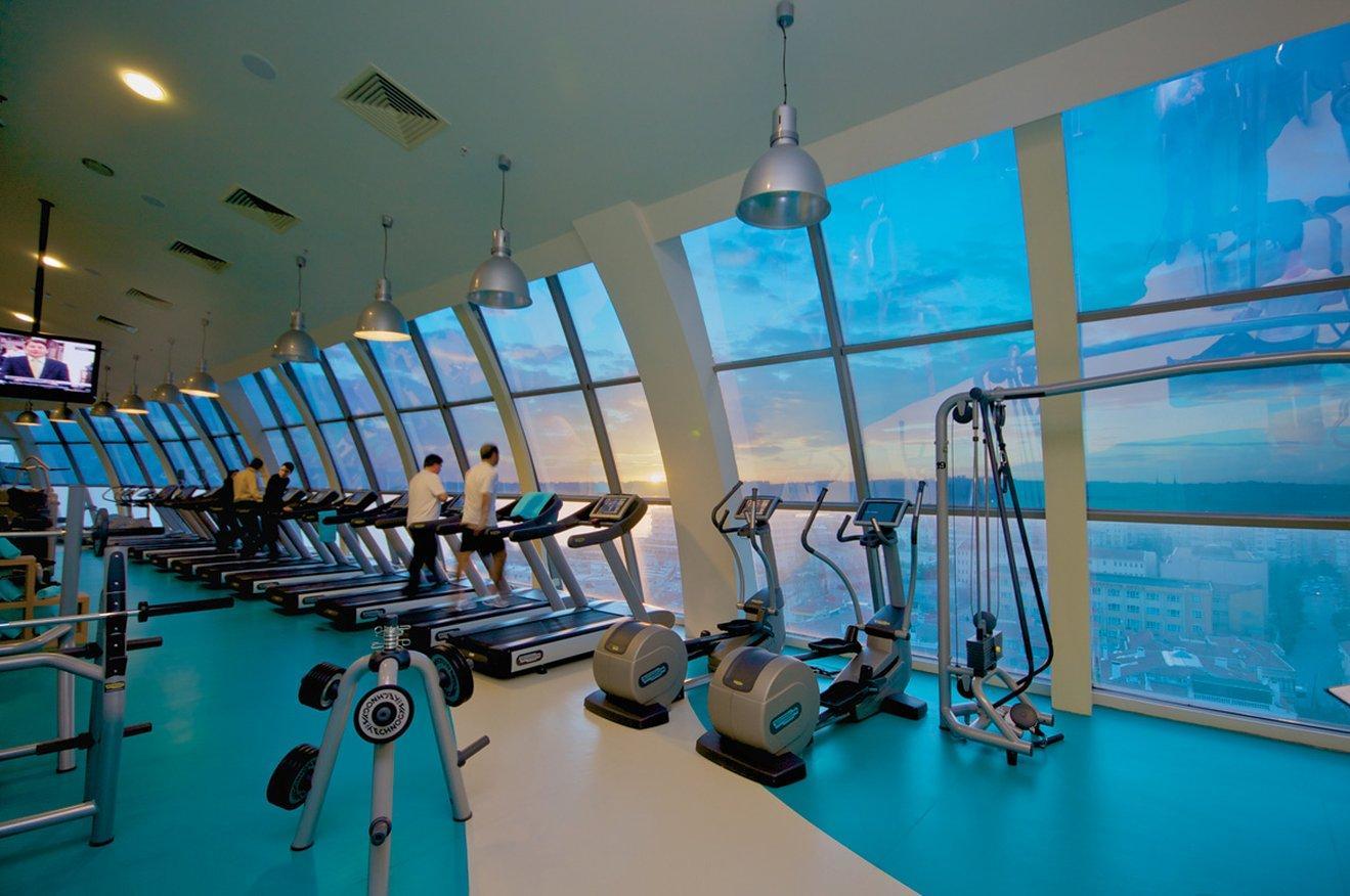 Eser Premium Hotel&Spa Büyükçekmece Facilidades foto The gym at the 88th floor